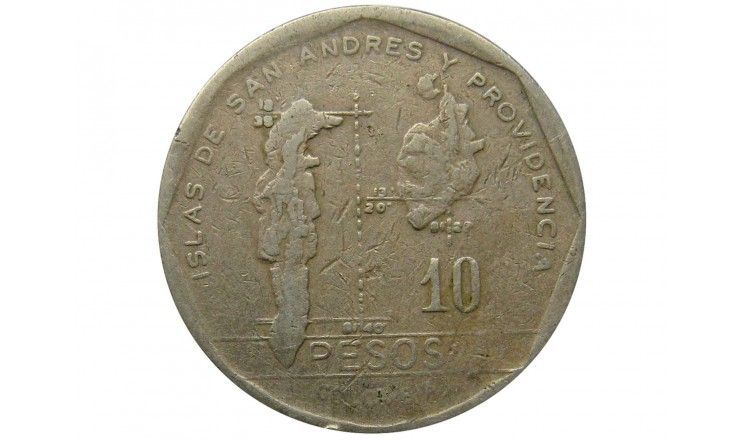 Колумбия 10 песо 1982 г.