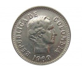 Колумбия 10 сентаво 1969 г.