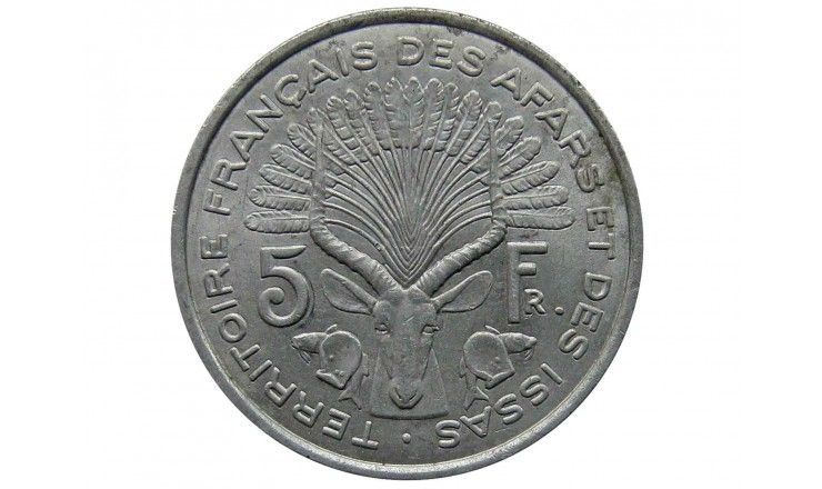 Французская Территория Афаров и Исса 5 франков 1975 г.