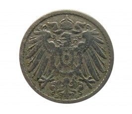 Германия 5 пфеннигов 1890 г. D