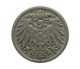 Германия 5 пфеннигов 1890 г. F