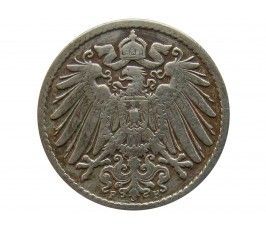 Германия 5 пфеннигов 1896 г. F