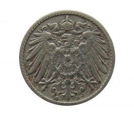 Германия 5 пфеннигов 1899 г. G
