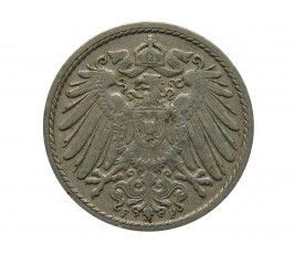 Германия 5 пфеннигов 1904 г. F