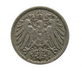Германия 5 пфеннигов 1905 г. D