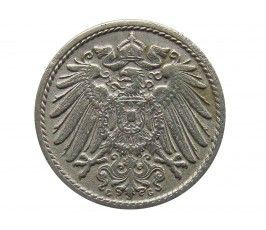Германия 5 пфеннигов 1905 г. G