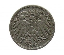 Германия 5 пфеннигов 1909 г. D