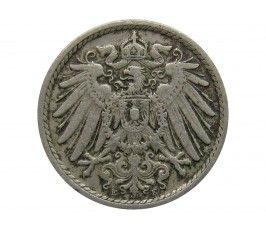 Германия 5 пфеннигов 1909 г. E
