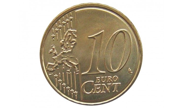 Австрия 10 евро центов 2019 г.