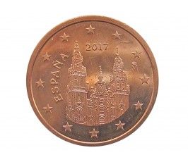 Испания 2 евро цента 2017 г.