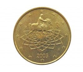 Италия 50 евро центов 2003 г.