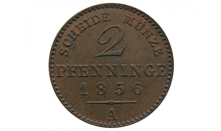 Пруссия 2 пфеннига 1856 г.