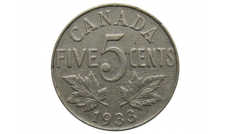 Канада 5 центов 1933 г.