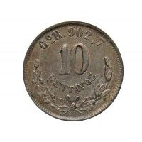 Мексика 10 сентаво 1895 г. Go R 