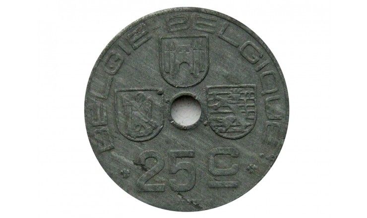 Бельгия 25 сантимов 1944 г. (Belgie-Belgique)