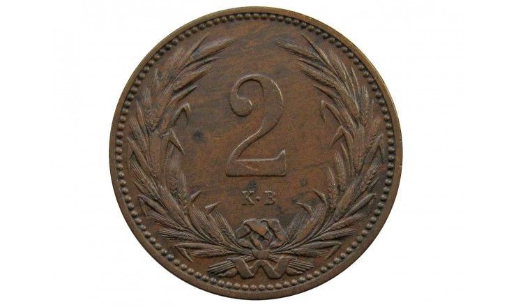 Венгрия 2 филлера 1901 г.