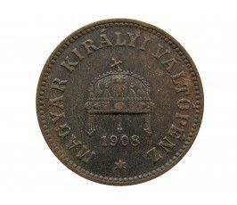 Венгрия 2 филлера 1908 г.