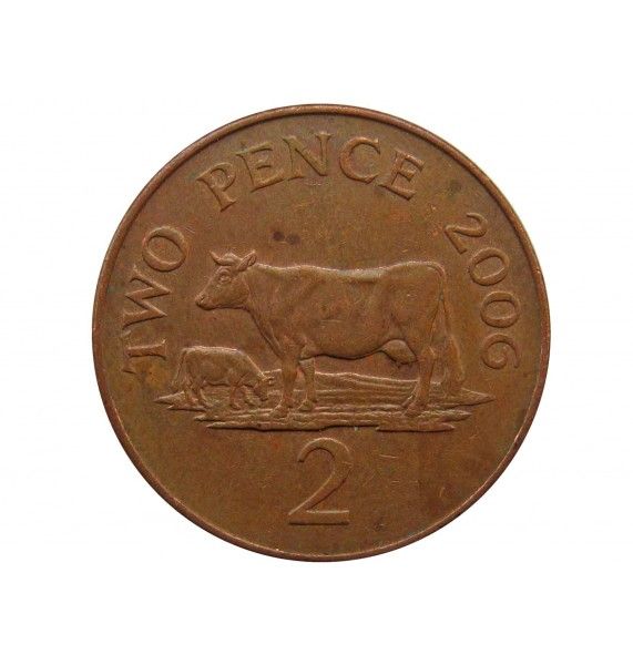 Гернси 2 пенса 2006 г.