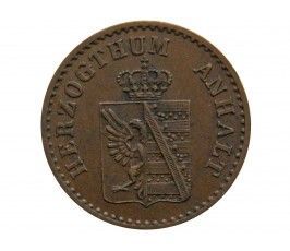 Ангальт-Бернбург 1 пфенниг 1862 г. А