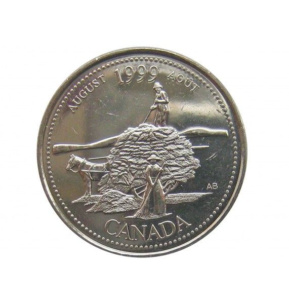 Канада 25 центов 1999 г. (Август)