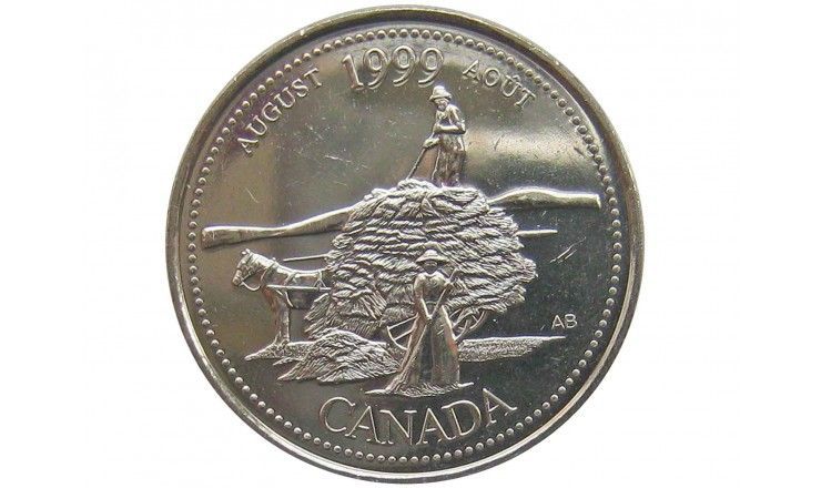 Канада 25 центов 1999 г. (Август)