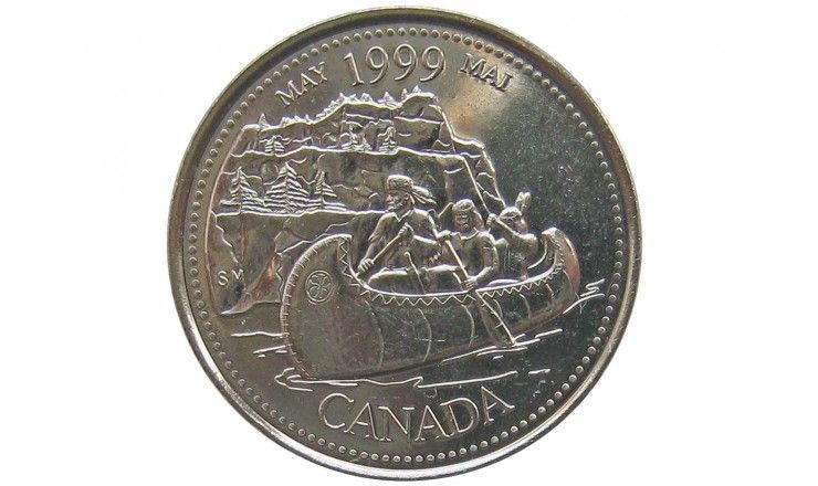 Канада 25 центов 1999 г. (Май)