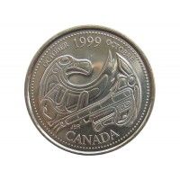 Канада 25 центов 1999 г. (Октябрь)