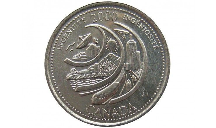 Канада 25 центов 2000 г. (Изобретательность)