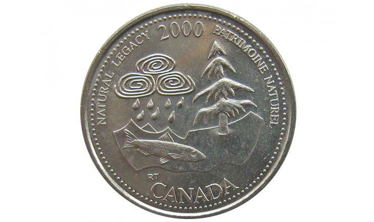 Канада 25 центов 2000 г. (Природное наследие)