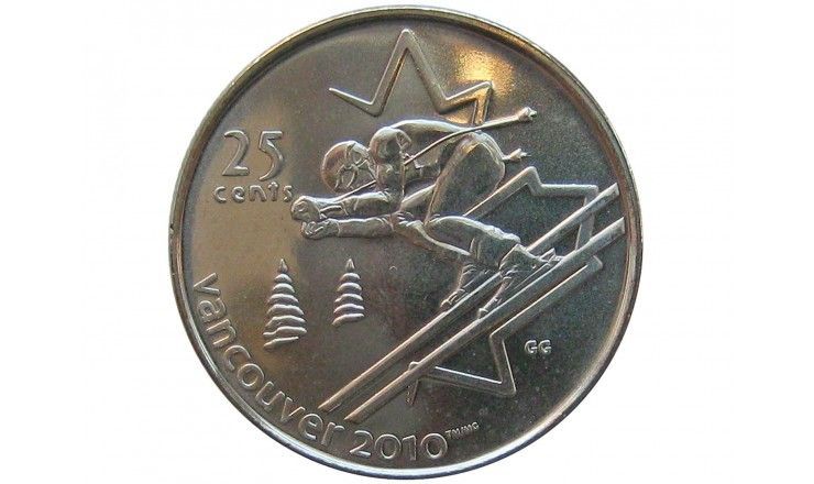 Канада 25 центов 2007 г. (Горные лыжи)