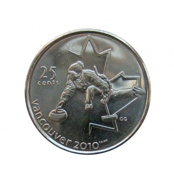 Канада 25 центов 2007 г. (Кёрлинг)