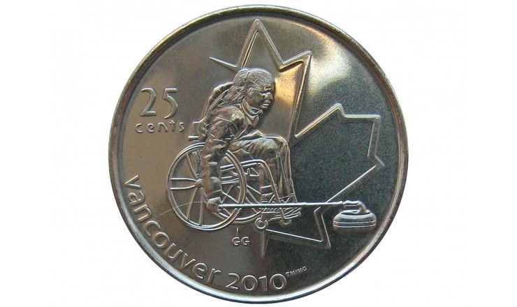 Канада 25 центов 2007 г. (Кёрлинг на колясках)