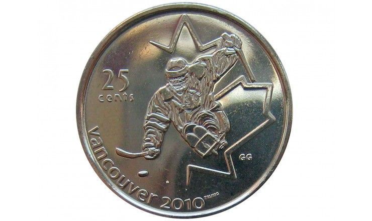 Канада 25 центов 2009 г. (Хоккей на санях)
