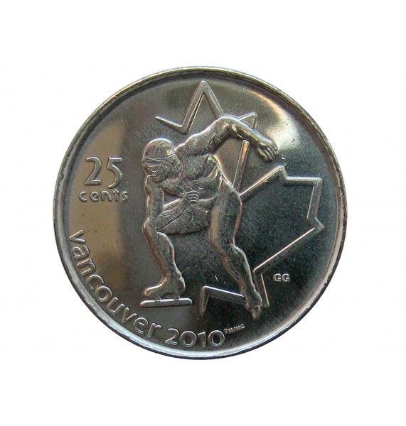 Канада 25 центов 2009 г. (Конькобежный спорт)