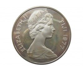 Фиджи 10 долларов 1977 г. (25 лет правления Елизаветы II)