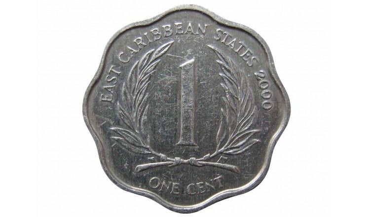 Восточно-Карибские штаты 1 цент 2000 г.