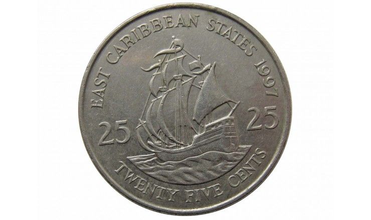 Восточно-Карибские штаты 25 центов 1997 г.