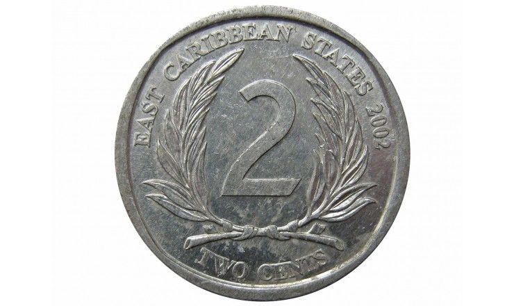 Восточно-Карибские штаты 2 цента 2002 г.