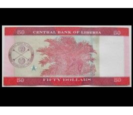 Либерия 50 долларов 2017 г.