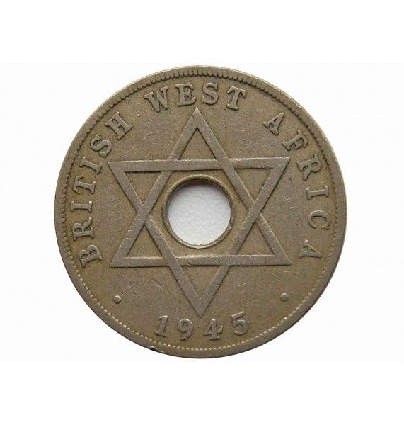 Британская Западная Африка 1 пенни 1945 г. KN