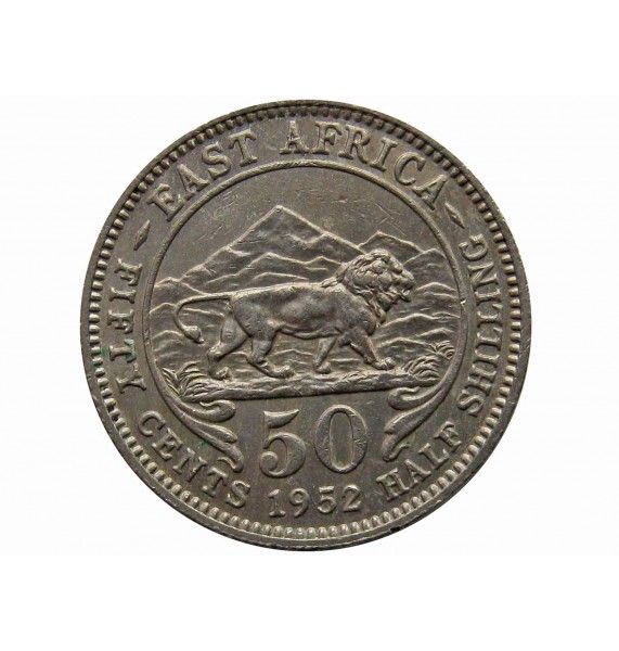 Британская Восточная Африка 50 центов 1952 г. KN