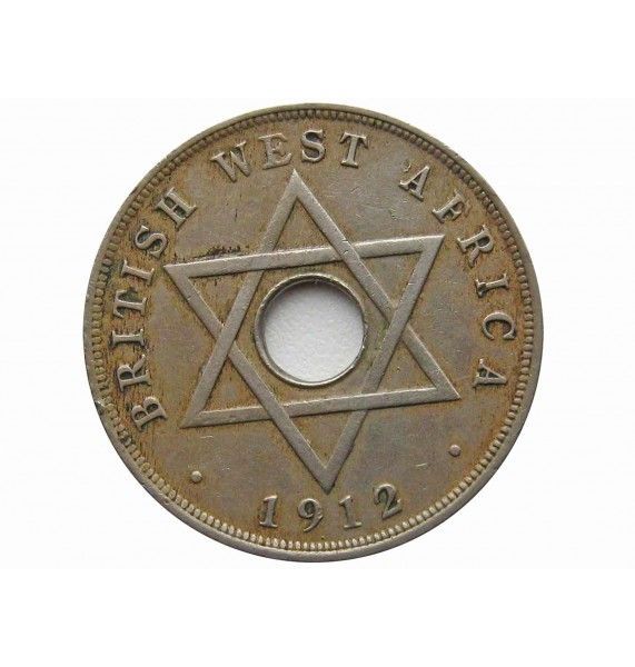 Британская Западная Африка 1 пенни 1912 г. H