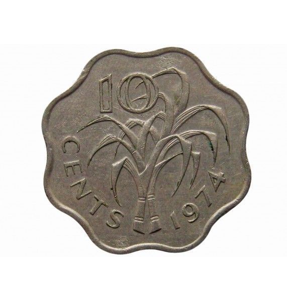 Свазиленд 10 центов 1974 г.