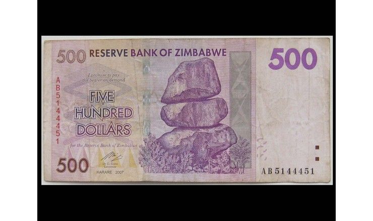 500 доллар сколько будет сегодня. 500 Долларов банка Зимбабве.