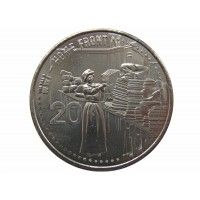 Австралия 20 центов 2015 г. (Первая Мировая война, тыл)