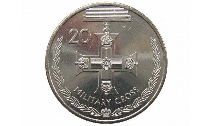 Австралия 20 центов 2017 г. (Военный Крест)