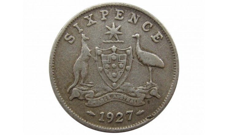 Австралия 6 пенсов 1927 г.