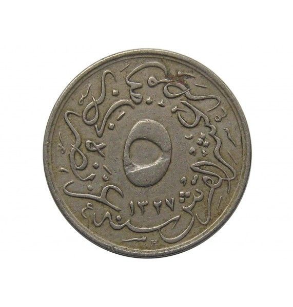 Египет 5/10 гирша 1911 (1327/4) г. H
