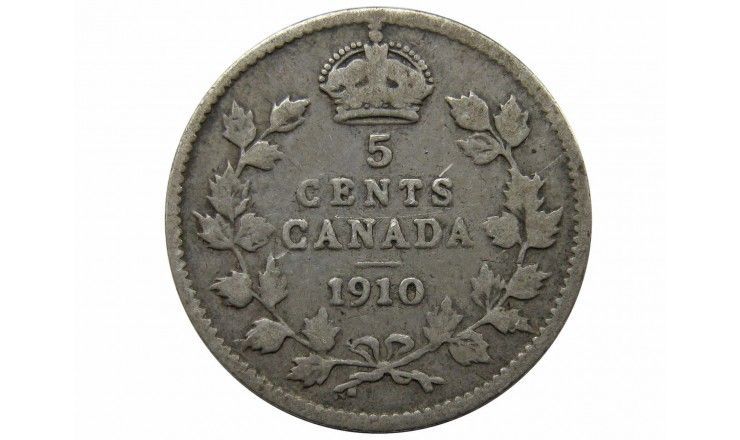 Канада 5 центов 1910 г. 