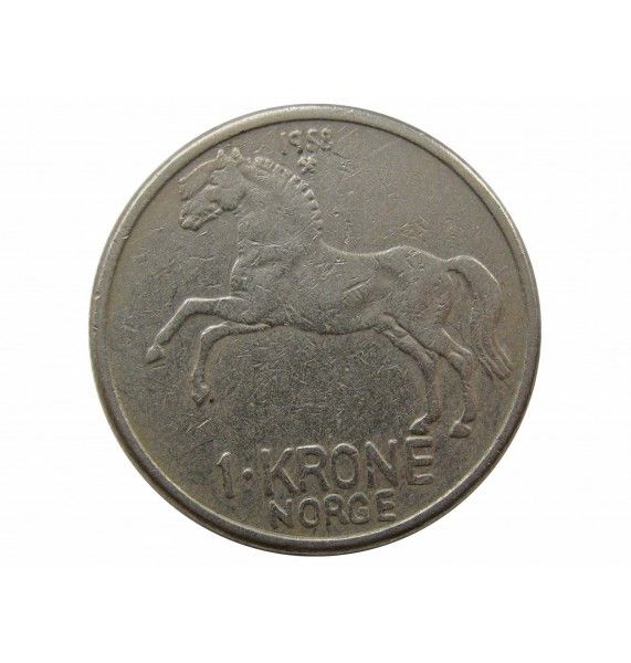 Норвегия 1 крона 1958 г.
